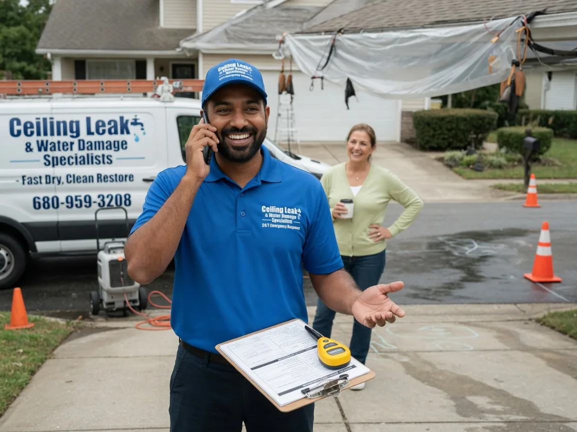 Ceiling Leak Cleanup Breda, IA FAQs